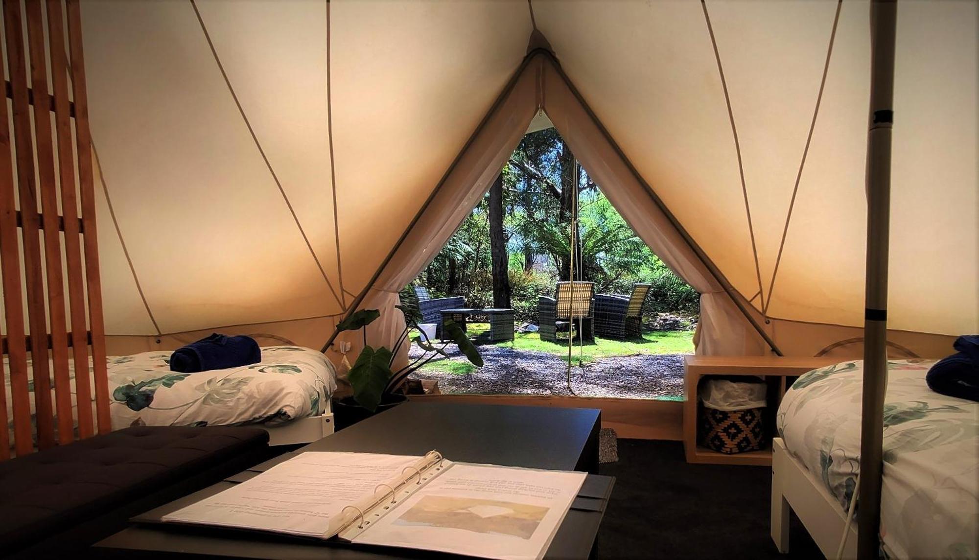 Glamping At Zeehan Bush Camp Ngoại thất bức ảnh